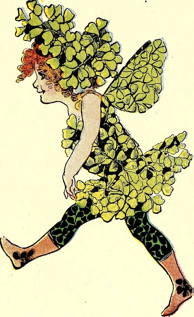 An illustration from Flower children; the little cousins of the field and garden, 1910, leaf 59