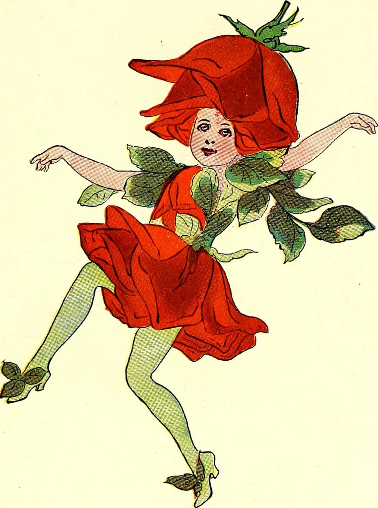 An illustration from Flower children; the little cousins of the field and garden, 1910, leaf 65