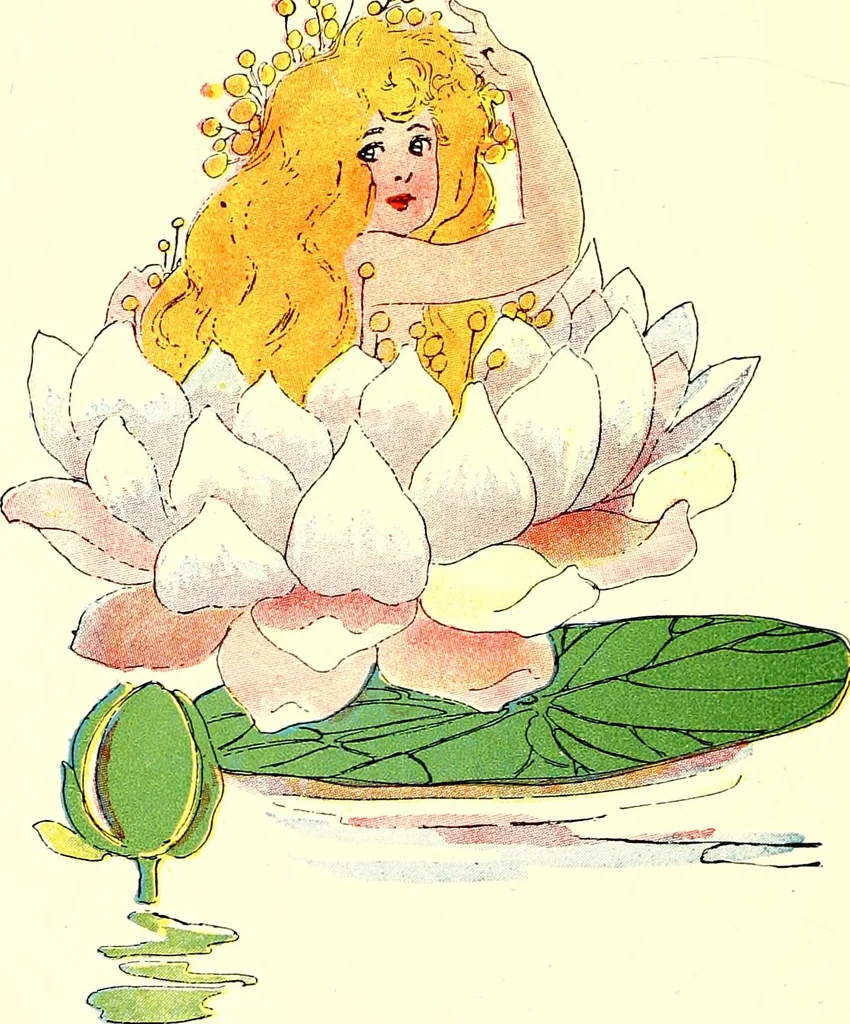 An illustration from Flower children; the little cousins of the field and garden, 1910, leaf 66