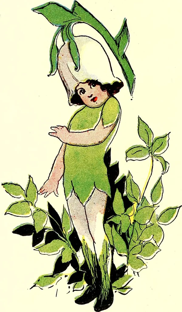 An illustration from Flower children; the little cousins of the field and garden, 1910, leaf 68