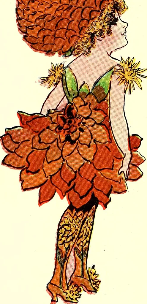 An illustration from Flower children; the little cousins of the field and garden, 1910, leaf 70