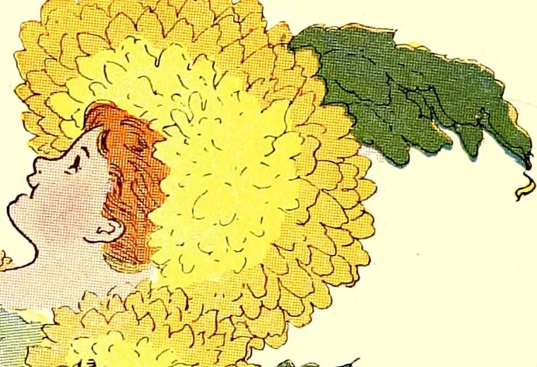 An illustration from Flower children; the little cousins of the field and garden, 1910, leaf 78