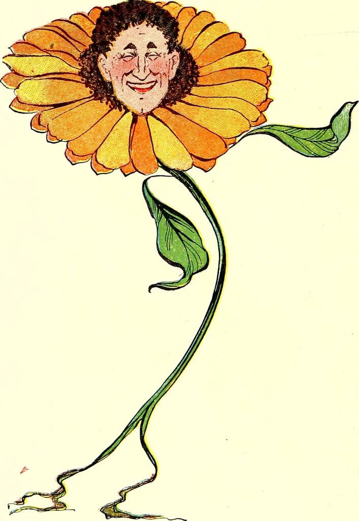 An illustration from Flower children; the little cousins of the field and garden, 1910, leaf 80