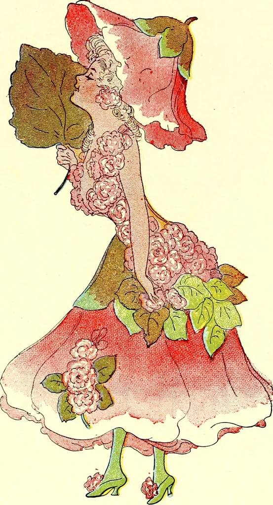 An illustration from Flower children; the little cousins of the field and garden, 1910, leaf 81