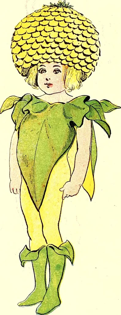 An illustration from Flower children; the little cousins of the field and garden, 1910, leaf 82