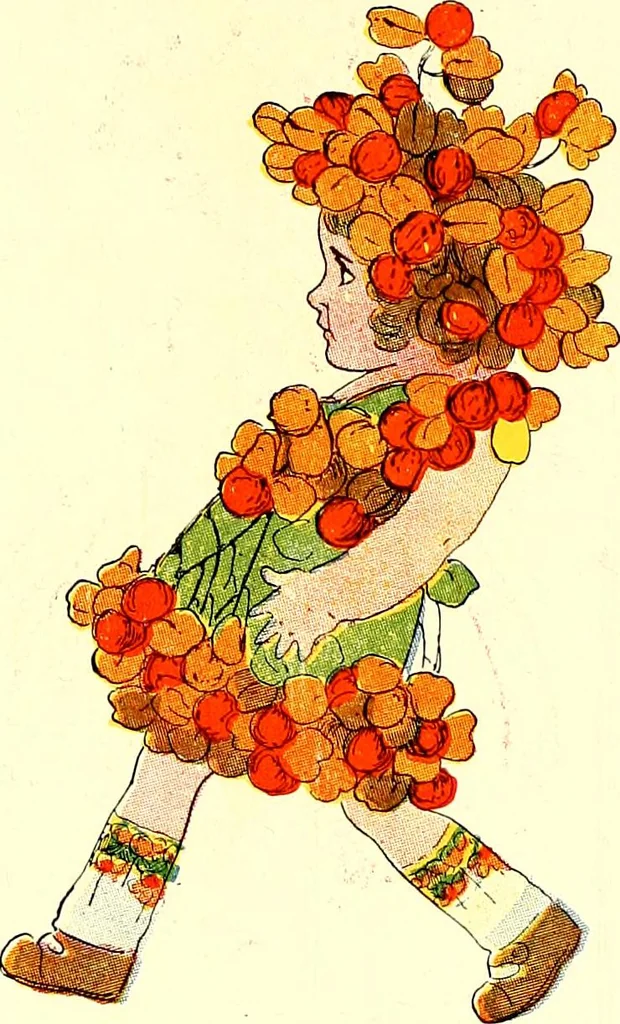 An illustration from Flower children; the little cousins of the field and garden, 1910, leaf 83