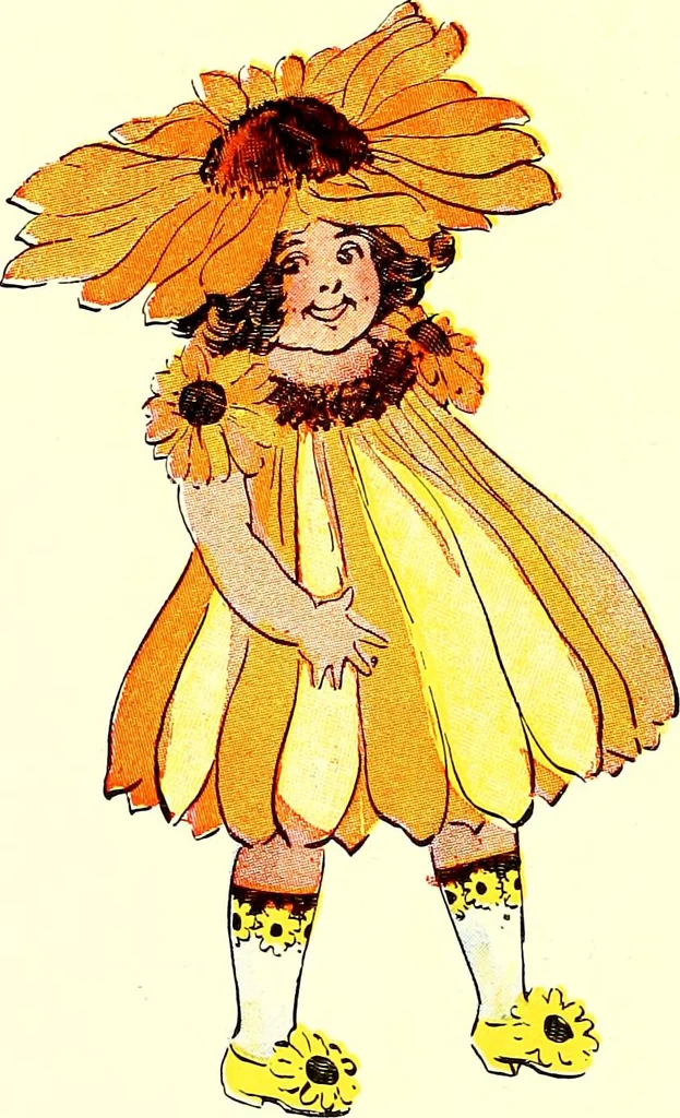 An illustration from Flower children; the little cousins of the field and garden, 1910, leaf 84