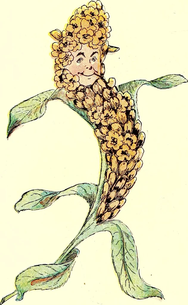 An illustration from Flower children; the little cousins of the field and garden, 1910, leaf 88
