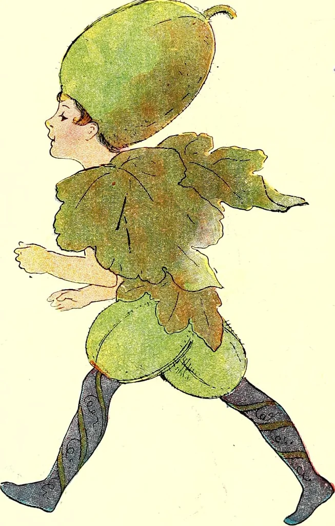 An illustration from Flower children; the little cousins of the field and garden, 1910, leaf 90