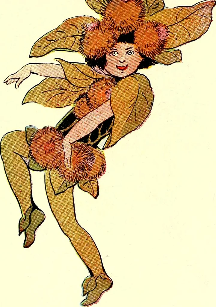 An illustration from Flower children; the little cousins of the field and garden, 1910, leaf 91