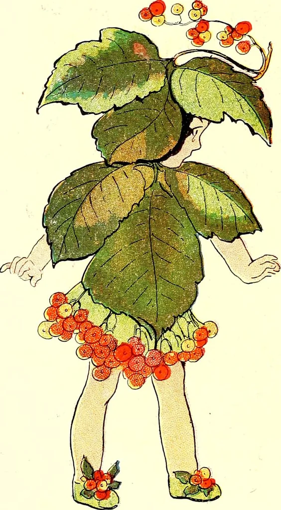 An illustration from Flower children; the little cousins of the field and garden, 1910, leaf 94