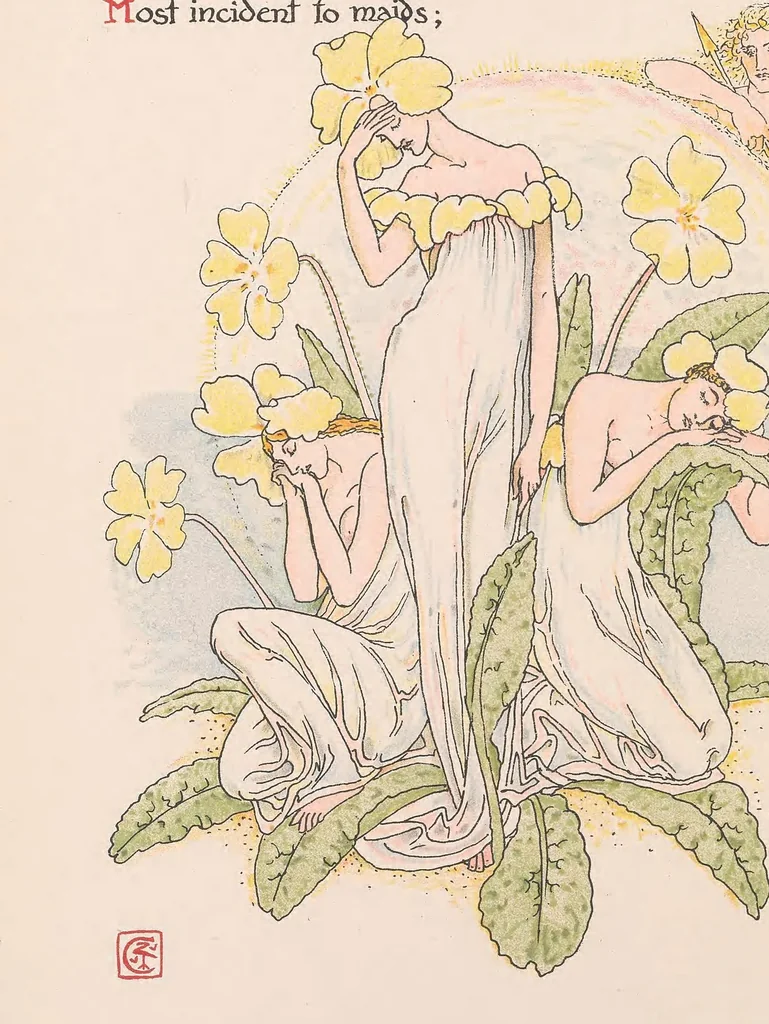 An illustration from Flowers from Shakespeare's garden : a posy from the plays, 1909, leaf 10