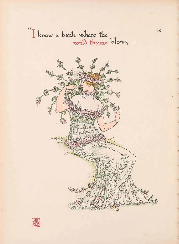 An illustration from Flowers from Shakespeare's garden : a posy from the plays, 1909, leaf 30