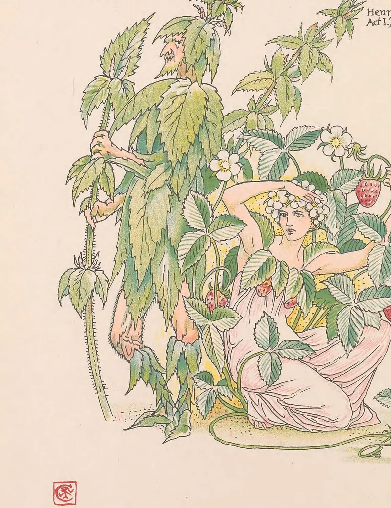 An illustration from Flowers from Shakespeare's garden : a posy from the plays, 1909, leaf 40