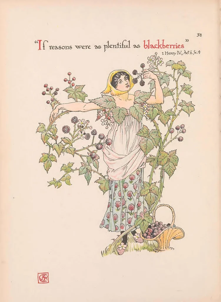 An illustration from Flowers from Shakespeare's garden : a posy from the plays, 1909, leaf 42