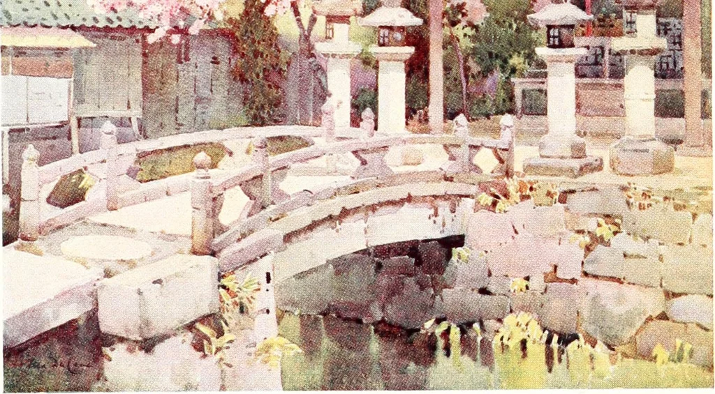 An illustration from The flowers and gardens of Japan, 1908, leaf 133