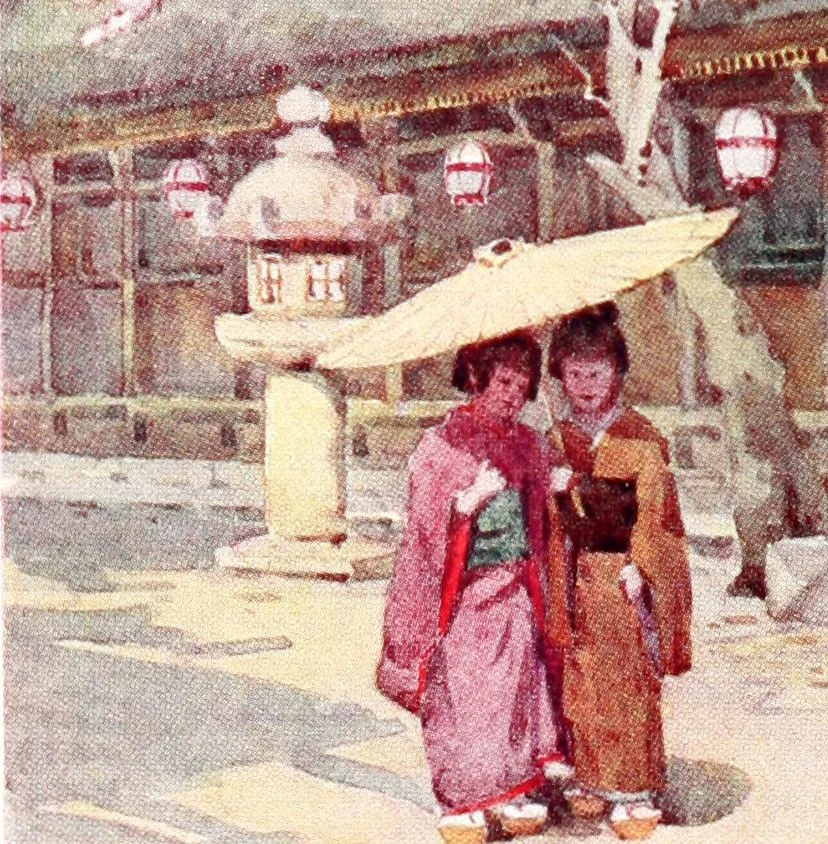 An illustration from The flowers and gardens of Japan, 1908, leaf 192