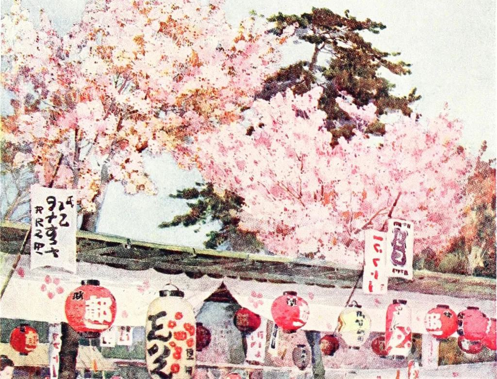 An illustration from The flowers and gardens of Japan, 1908, leaf 229