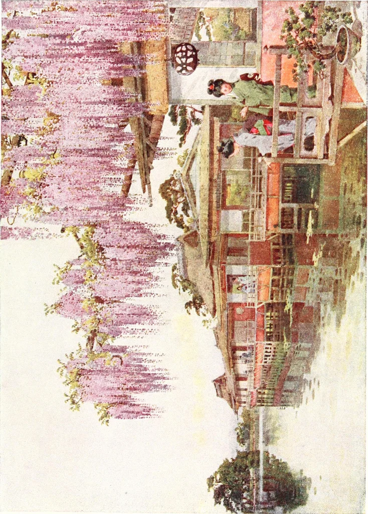 An illustration from The flowers and gardens of Japan, 1908, leaf 261