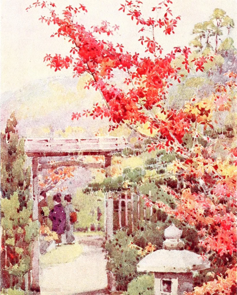 An illustration from The flowers and gardens of Japan, 1908, leaf 365