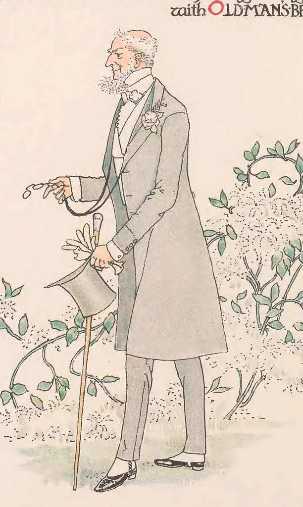 An illustration from A flower wedding : described by two wallflowers, 1905, leaf 12