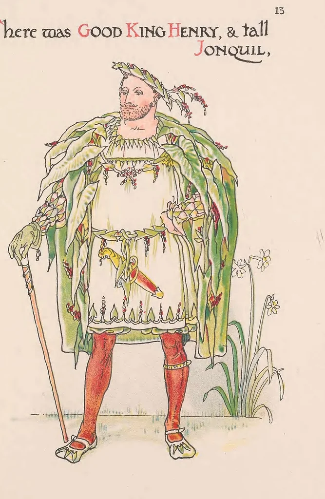 An illustration from A flower wedding : described by two wallflowers, 1905, leaf 17