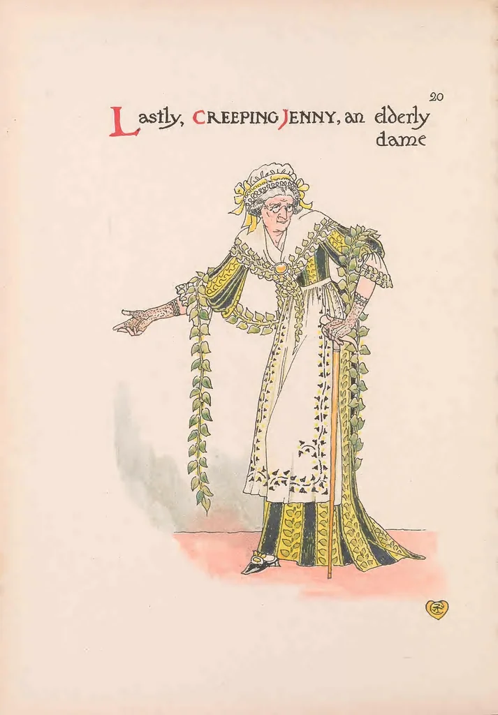 An illustration from A flower wedding : described by two wallflowers, 1905, leaf 24