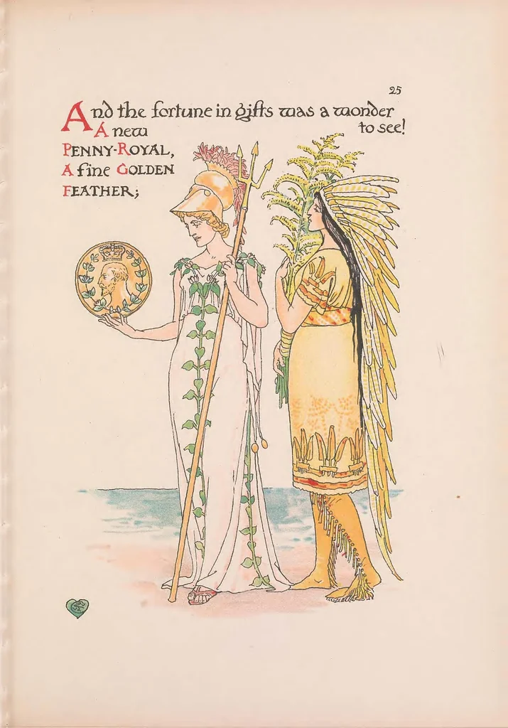 An illustration from A flower wedding : described by two wallflowers, 1905, leaf 29