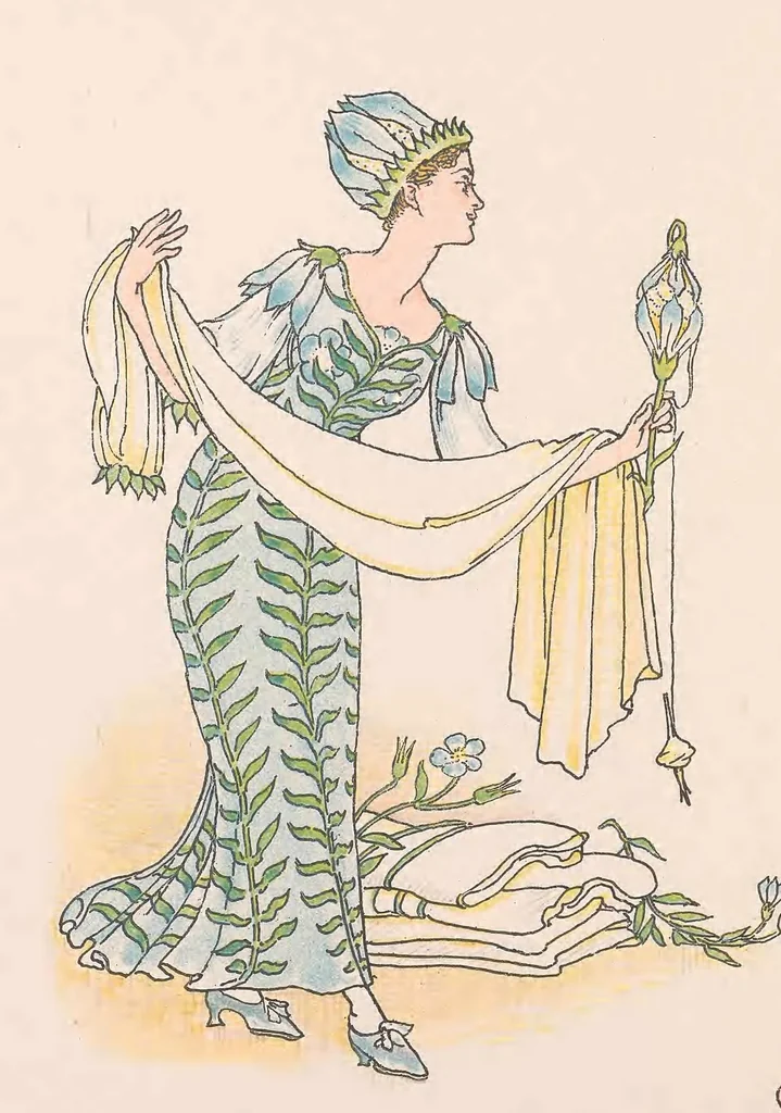 An illustration from A flower wedding : described by two wallflowers, 1905, leaf 34