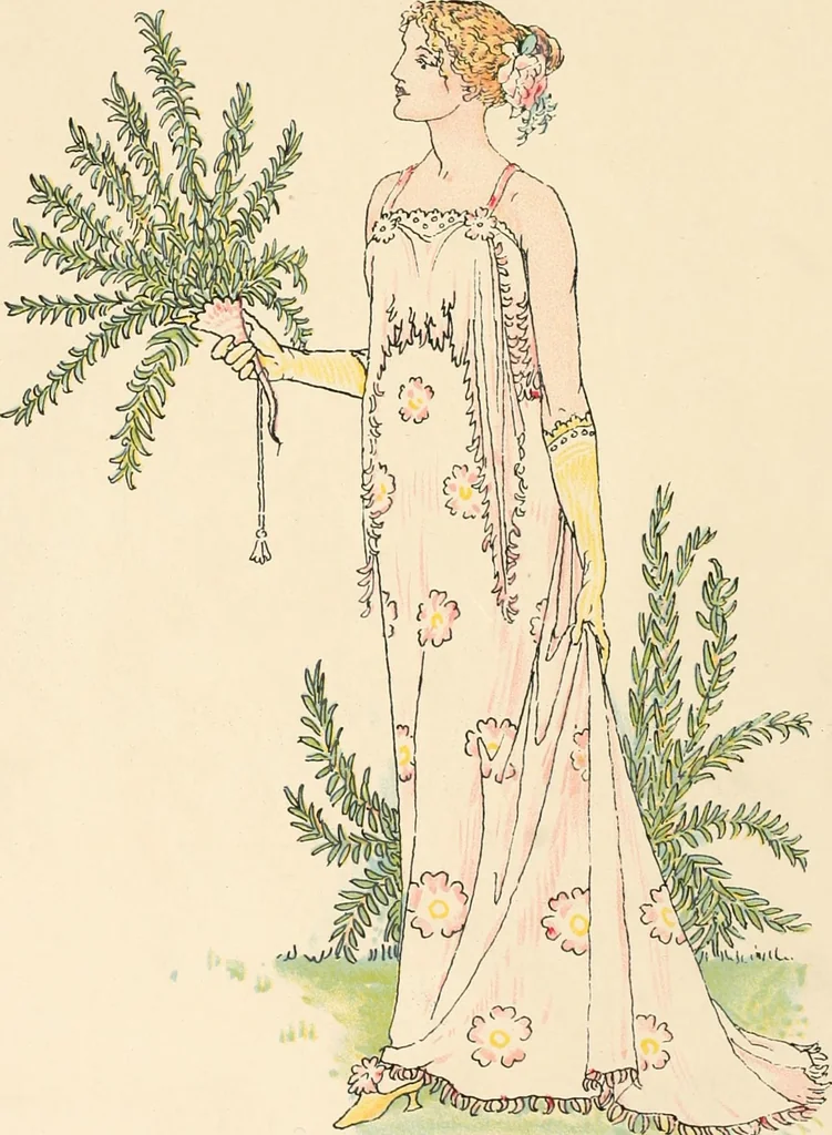 An illustration from A flower wedding : described by two wallflowers, 1905, leaf 33
