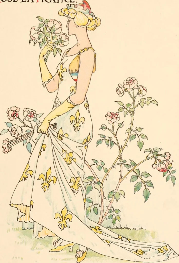 An illustration from A flower wedding : described by two wallflowers, 1905, leaf 34