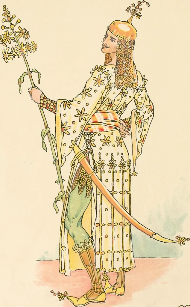 An illustration from A flower wedding : described by two wallflowers, 1905, leaf 37