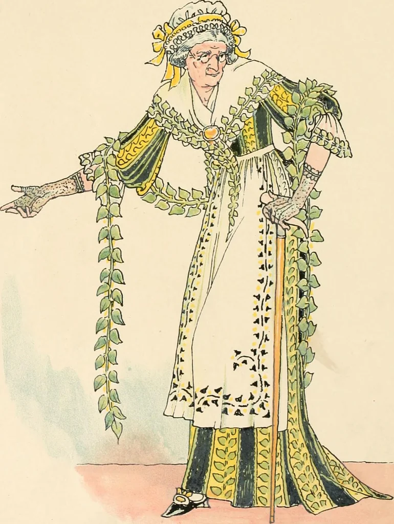 An illustration from A flower wedding : described by two wallflowers, 1905, leaf 41