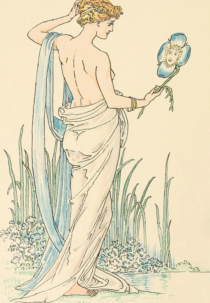 An illustration from A flower wedding : described by two wallflowers, 1905, leaf 57
