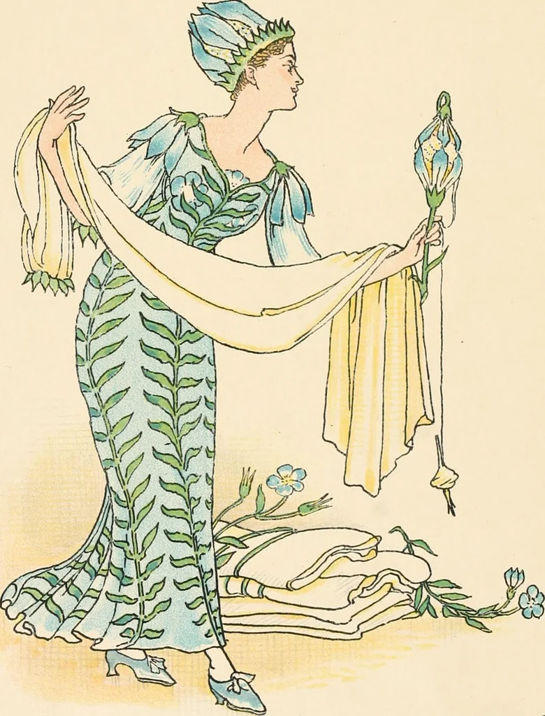An illustration from A flower wedding : described by two wallflowers, 1905, leaf 61