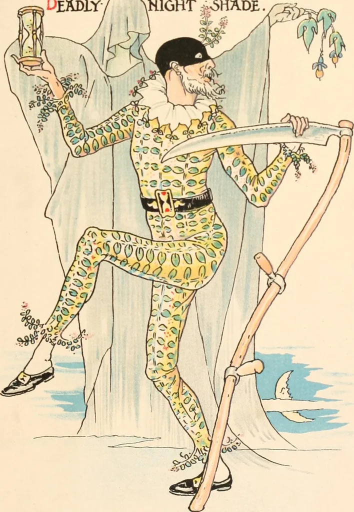 An illustration from A flower wedding : described by two wallflowers, 1905, leaf 74
