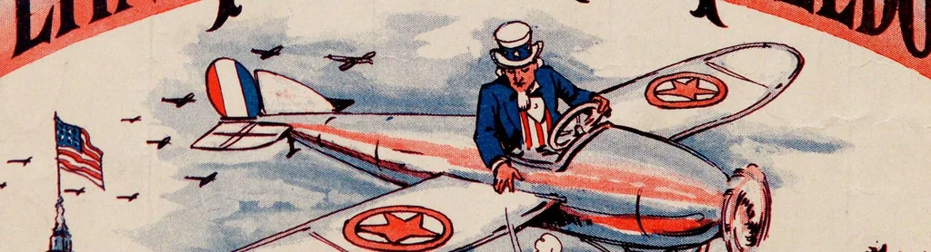 An illustration from Flying fighters for freedom, 1918, leaf 1