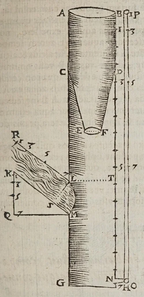 An illustration from F. Marini Mersenni ... Cogitata physico mathematica : in quibus tam naturae quàm artis effectus admirandi certissimis demonstrationibus explicantur, 1644, leaf 241
