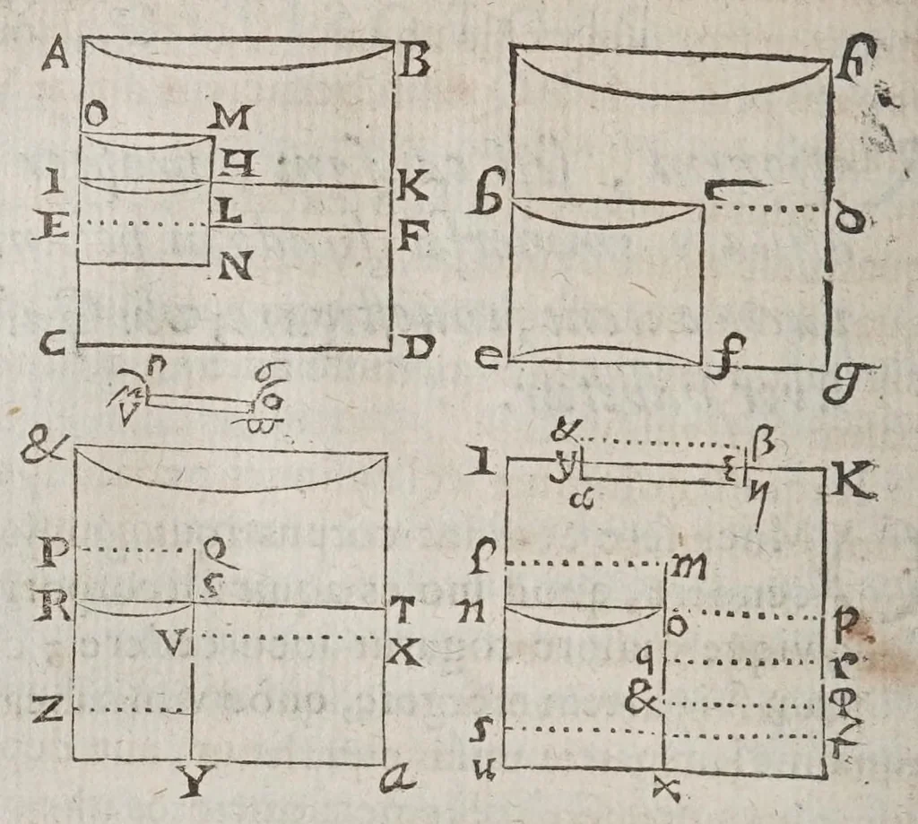 An illustration from F. Marini Mersenni ... Cogitata physico mathematica : in quibus tam naturae quàm artis effectus admirandi certissimis demonstrationibus explicantur, 1644, leaf 264