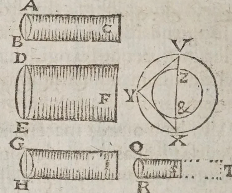 An illustration from F. Marini Mersenni ... Cogitata physico mathematica : in quibus tam naturae quàm artis effectus admirandi certissimis demonstrationibus explicantur, 1644, leaf 552
