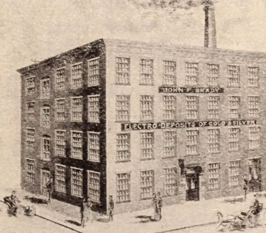 An illustration from Fogerty's directory of the jewelry and kindred trades in the United States., 1877, leaf 183