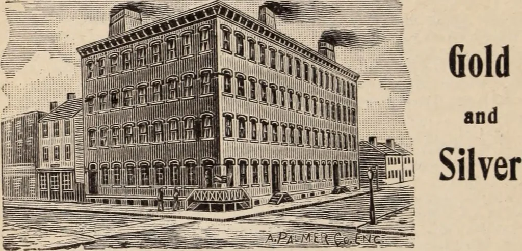 An illustration from Fogerty's directory of the jewelry and kindred trades in the United States., 1877, leaf 212