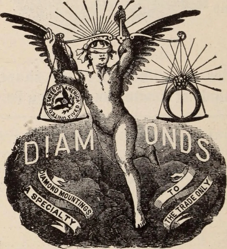 An illustration from Fogerty's directory of the jewelry and kindred trades in the United States., 1877, leaf 240