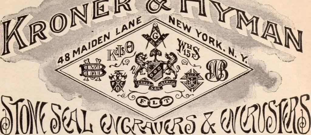 An illustration from Fogerty's directory of the jewelry and kindred trades in the United States., 1877, leaf 91