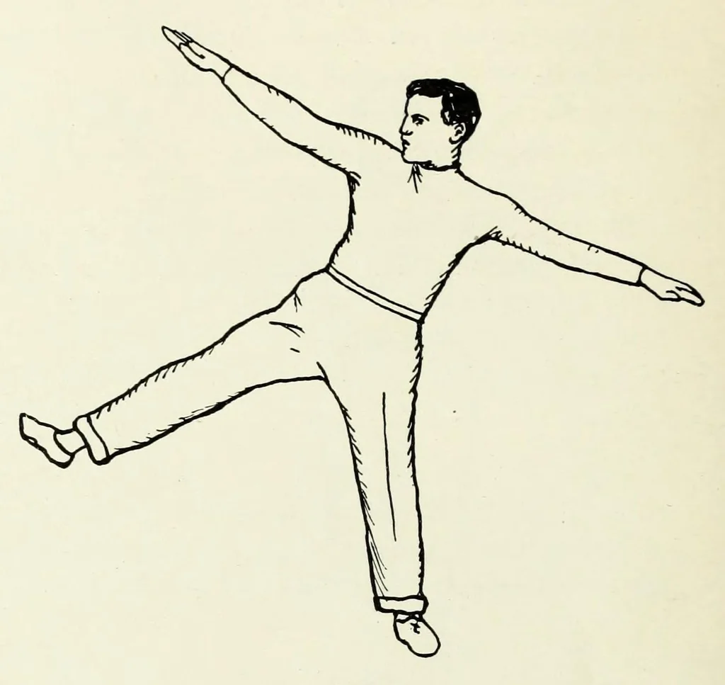 An illustration from Folk-dances and singing games; twenty-six folk-dances of Norway, Sweden, Denmark, Russia, Bohemia, Hungary, Italy, England, Scotland and Ireland, 1909, leaf 64