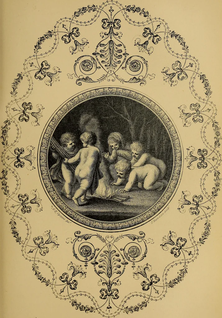 An illustration from The follies & fashions of our grandfathers (1807) Embellished with thirty-seven whole-page plates including ladies' and gentlemen's dress ... sporting and coaching scenes ... fanciful prints, portraits of celebrities, etc., 1886, leaf 104