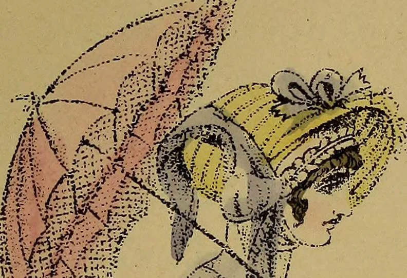 An illustration from The follies & fashions of our grandfathers (1807) Embellished with thirty-seven whole-page plates including ladies' and gentlemen's dress ... sporting and coaching scenes ... fanciful prints, portraits of celebrities, etc., 1886, leaf 308