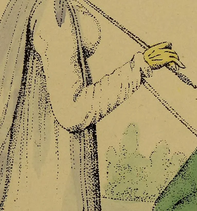 An illustration from The follies & fashions of our grandfathers (1807) Embellished with thirty-seven whole-page plates including ladies' and gentlemen's dress ... sporting and coaching scenes ... fanciful prints, portraits of celebrities, etc., 1886, leaf 308