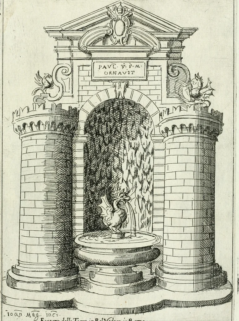 An illustration from Fontane diuerse [graphic] : che si uedano nel'alma città di Roma et altre parte d'Italia, 1617, leaf 12