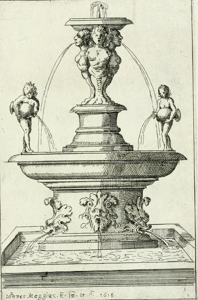 An illustration from Fontane diuerse [graphic] : che si uedano nel'alma città di Roma et altre parte d'Italia, 1617, leaf 46